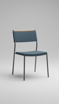Chaise de salle à manger bleu ardoise
