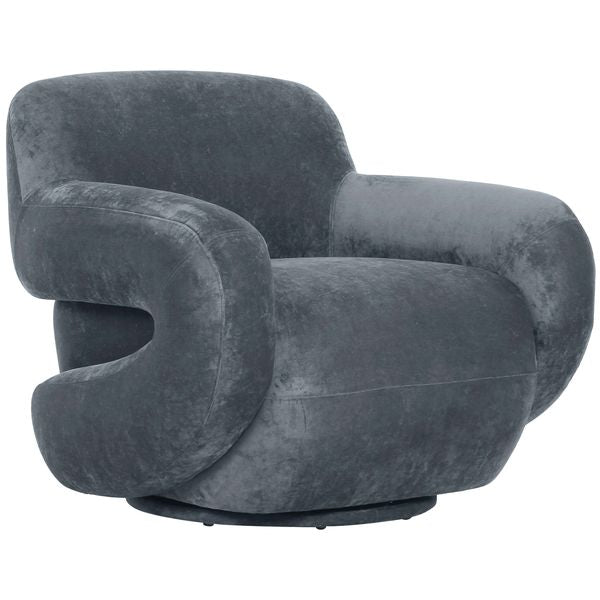 Fauteuil Pivotant Boble, Gris