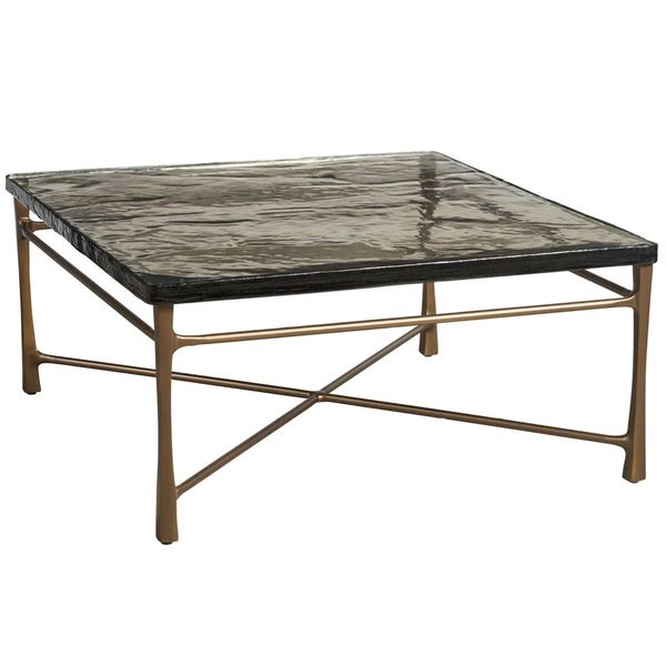 Table Basse Cirrus, Laiton Ancien