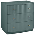 Commode 3 tiroirs Percy, Bleu Canard