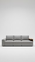 Canapé modulable gris brume