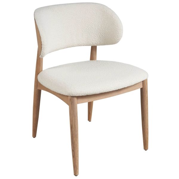 Chaise d'Appoint Juno, Neige Berbere, Lot de 2