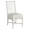 Chaise d'Appoint Marco, Rotin Blanc, Lot de 2