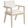 Fauteuil a Accoudoirs Moderne, Lin Monique, Lot de 2
