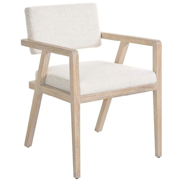 Fauteuil a Accoudoirs Moderne, Lin Monique, Lot de 2