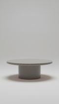 Table basse ronde gris granit